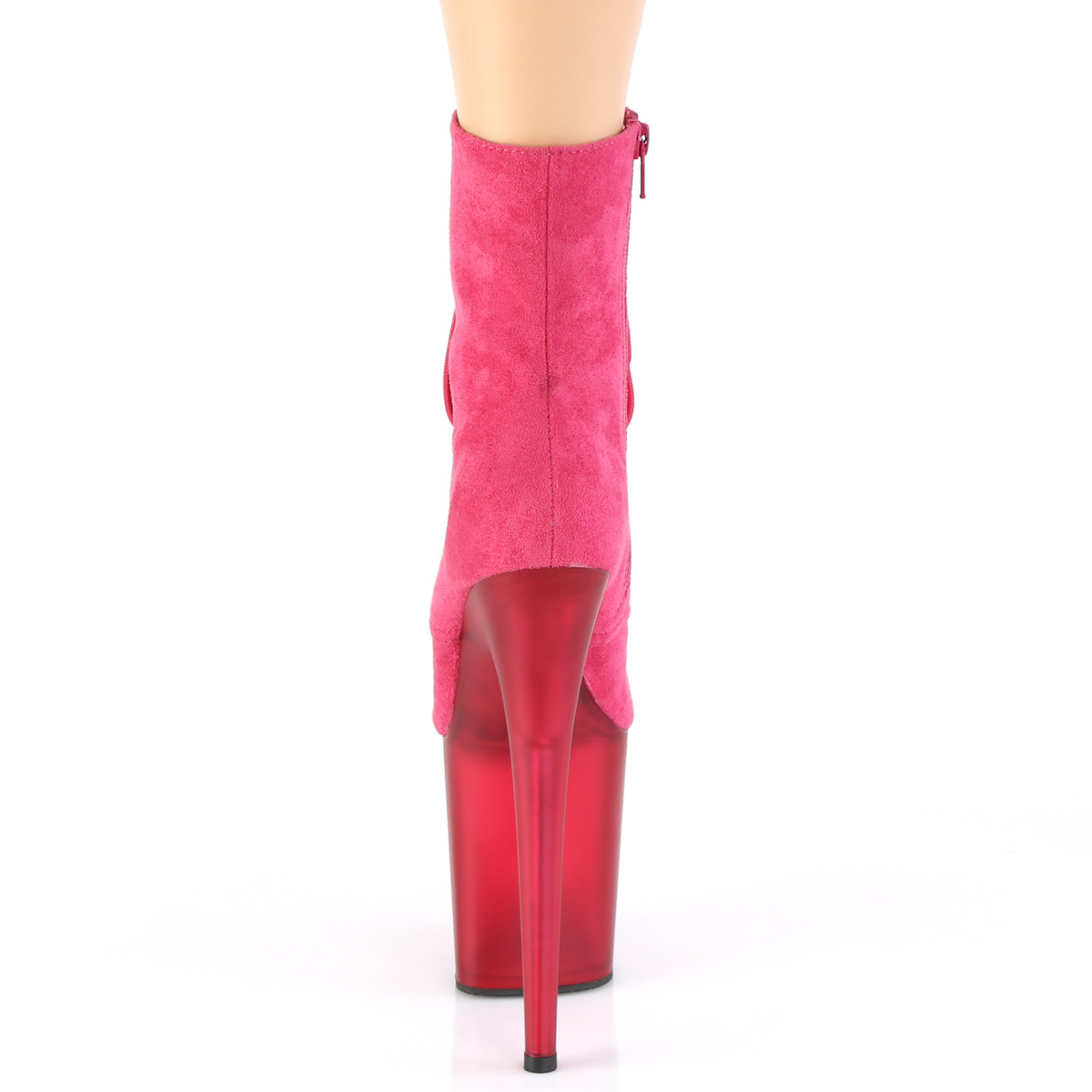 Pleaser Flamingo-1020FST HPFS/HP - Różowe buty za kostkę na wysokiej platformie