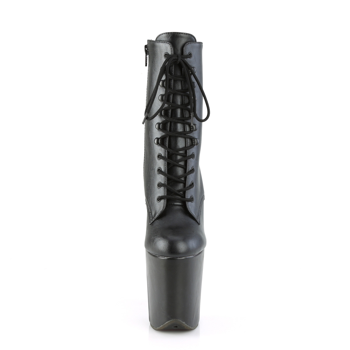 Pleaser Flamingo-1020WR BPU/M - Czarne buty za kostkę na wysokiej platformie