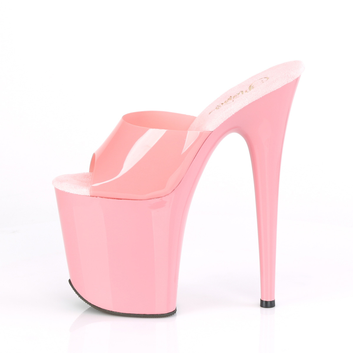 Pleaser Flamingo-801N BPTPU/M - Różowe sandały na wysokiej platformie