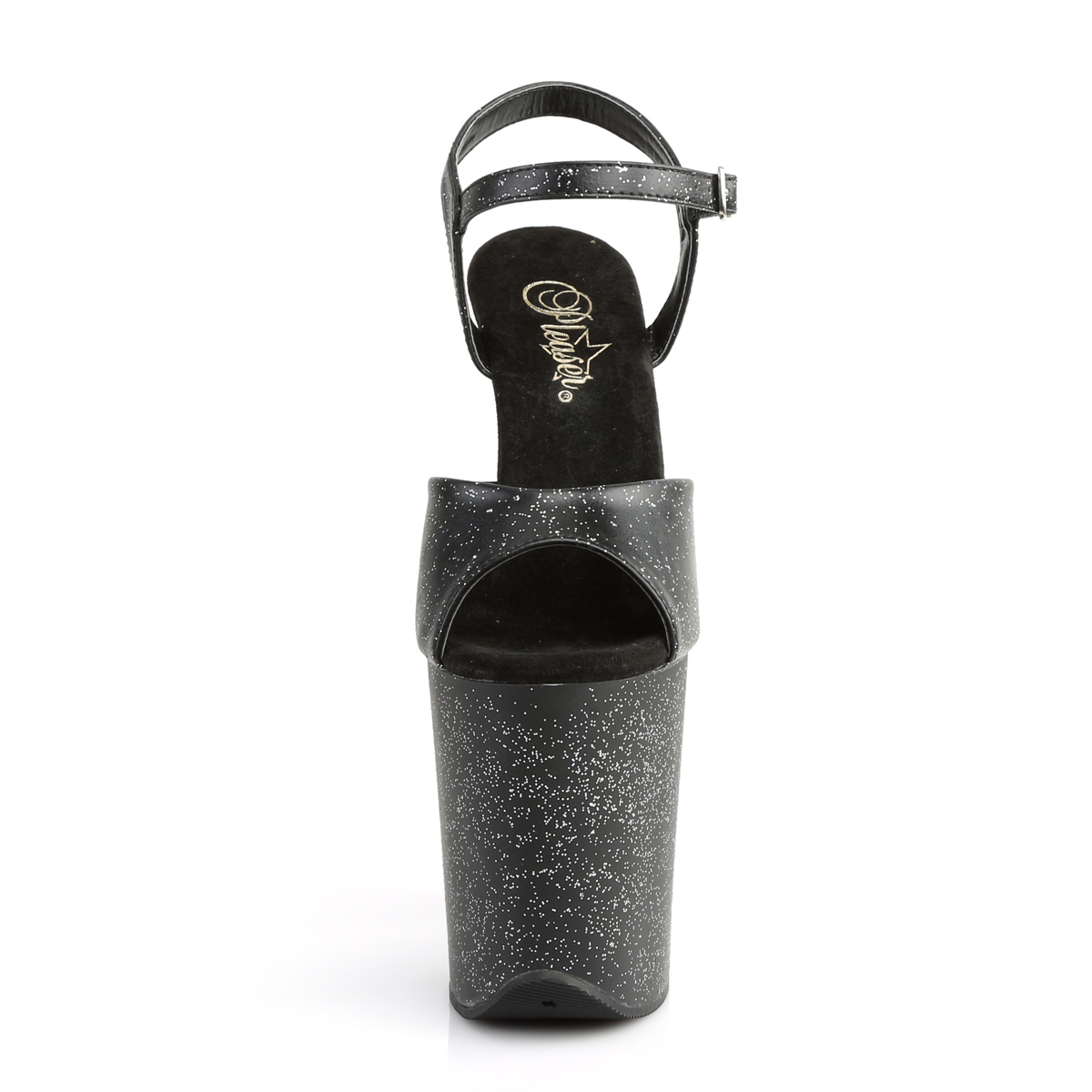 Pleaser Flamingo-809MMG BPU/M - Czarne sandały na wysokiej platformie