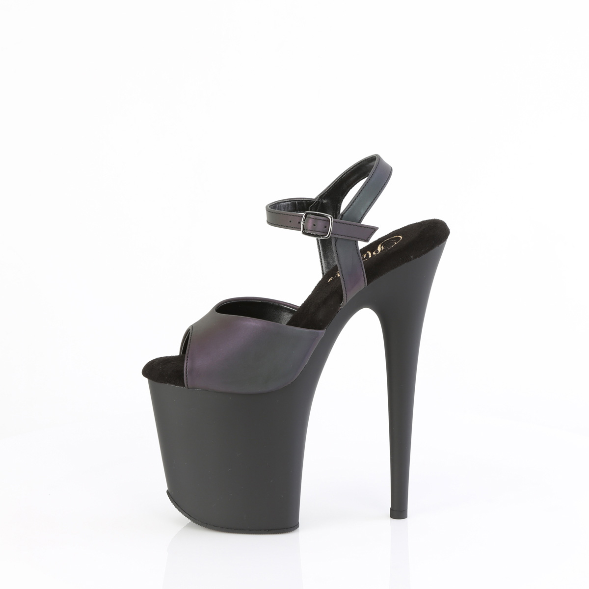 Pleaser Flamingo-809REFL GRNMC/B - Zielone sandały na wysokiej platformie
