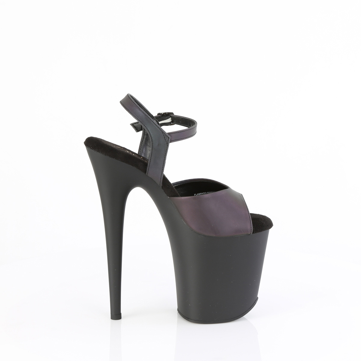 Pleaser Flamingo-809REFL GRNMC/B - Zielone sandały na wysokiej platformie