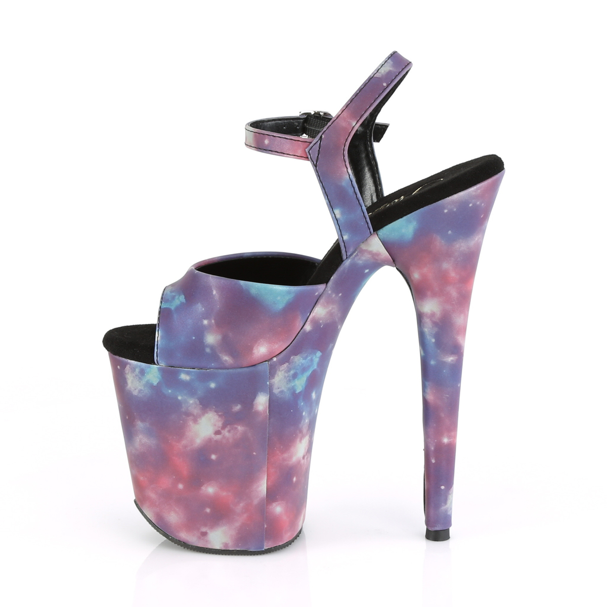 Pleaser Flamingo-809REFL PP-BLU/M - Fioletowe sandały na wysokiej platformie