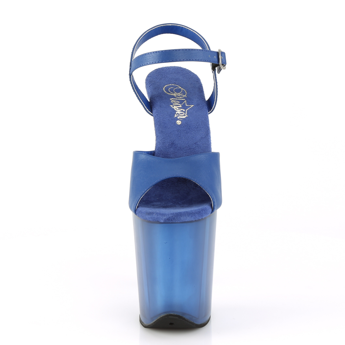 Pleaser Flamingo-809T BLUPU/M - Niebieskie sandały na wysokiej platformie