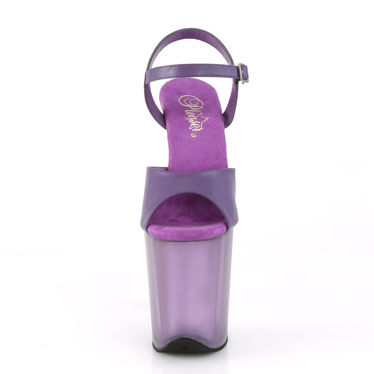 Pleaser Flamingo-809T PPPU/M - Fioletowe sandały na wysokiej platformie