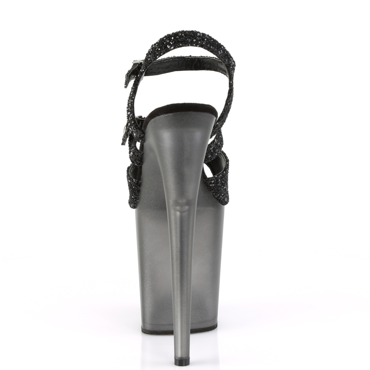 Pleaser Flamingo-874 BG/M - Czarne sandały na wysokiej platformie