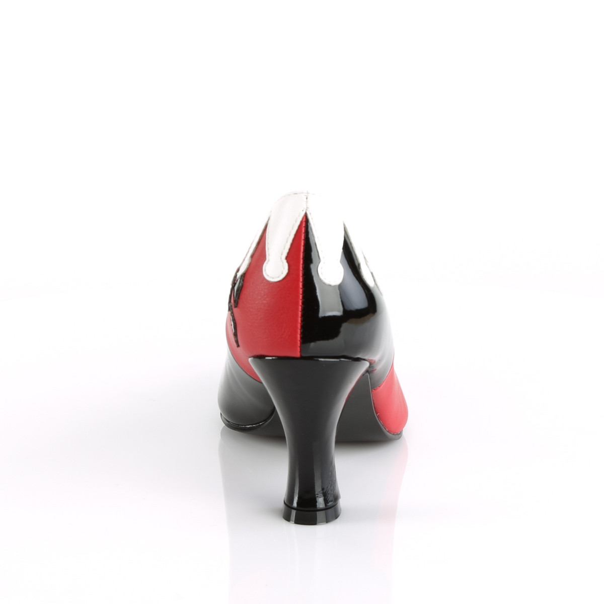 Funtasma Harley-42 BPT-RWPU - Czarne czółenka z szerokimi obcasami