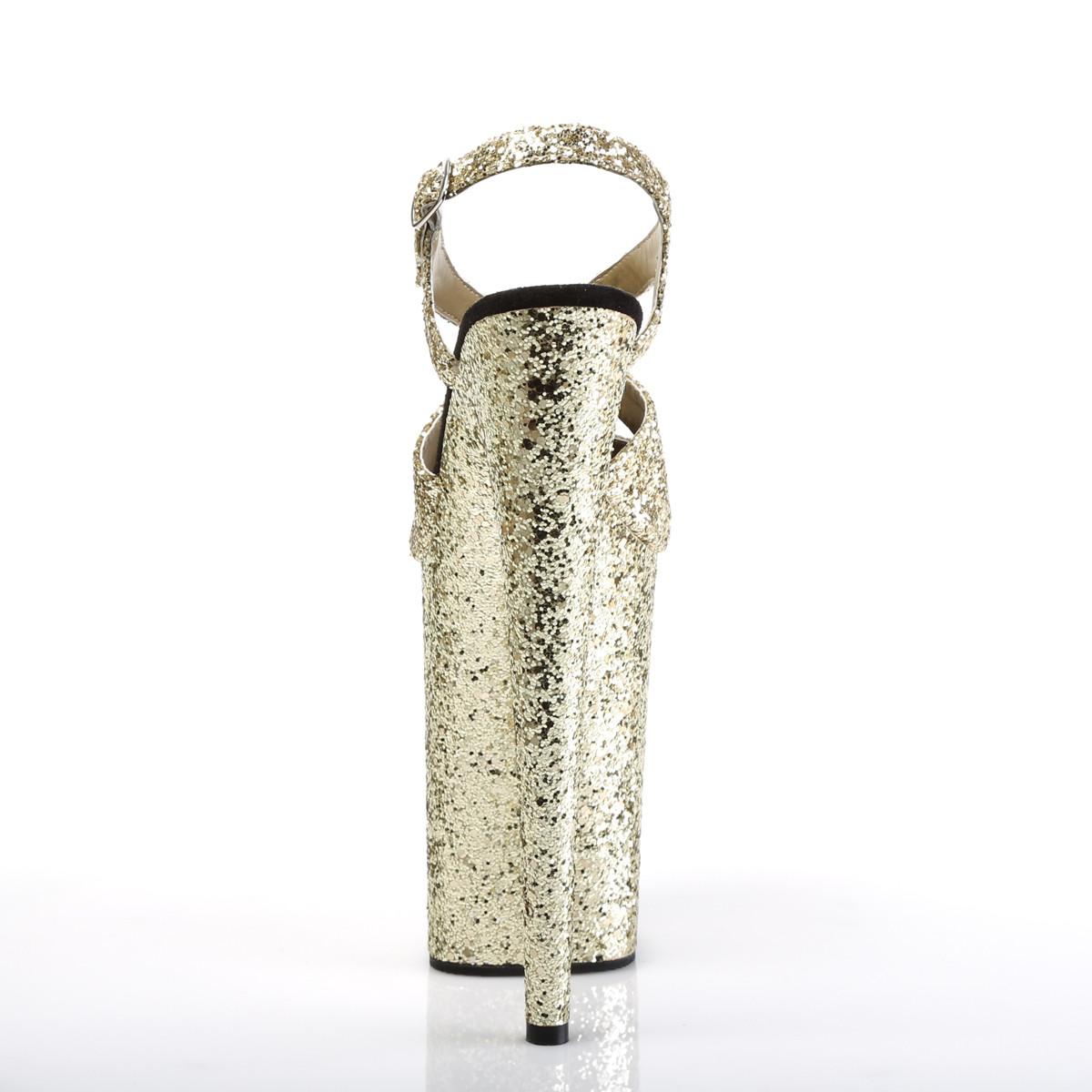 Pleaser Infinity-930LG GG/M - Złote sandały na wysokiej platformie