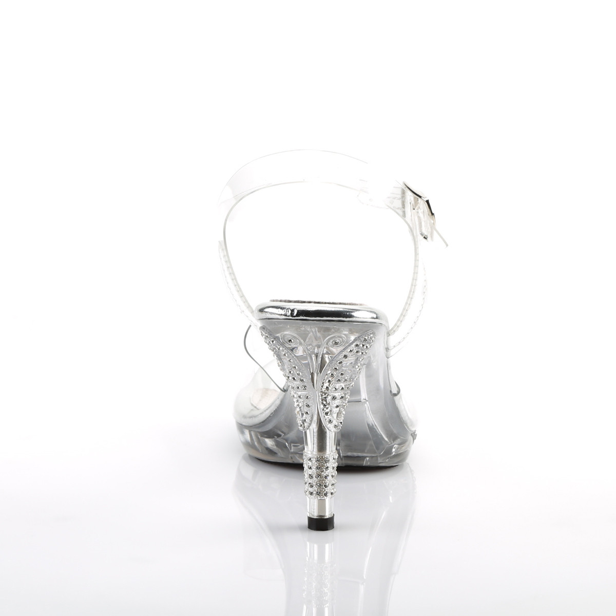 Fabulicious Iris-408 C/M - Przezroczyste sandały na obcasie