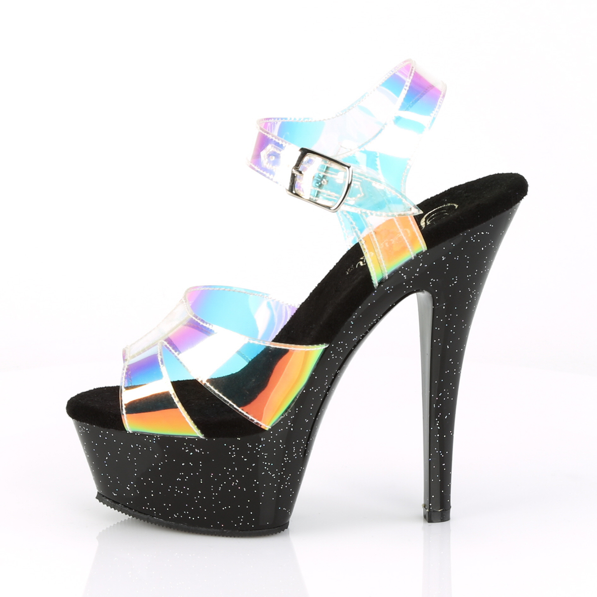 Pleaser Kiss-220MMR MRTPU/B - Wielokolorowe sandały z platformą na platformie z wysokimi obcasami