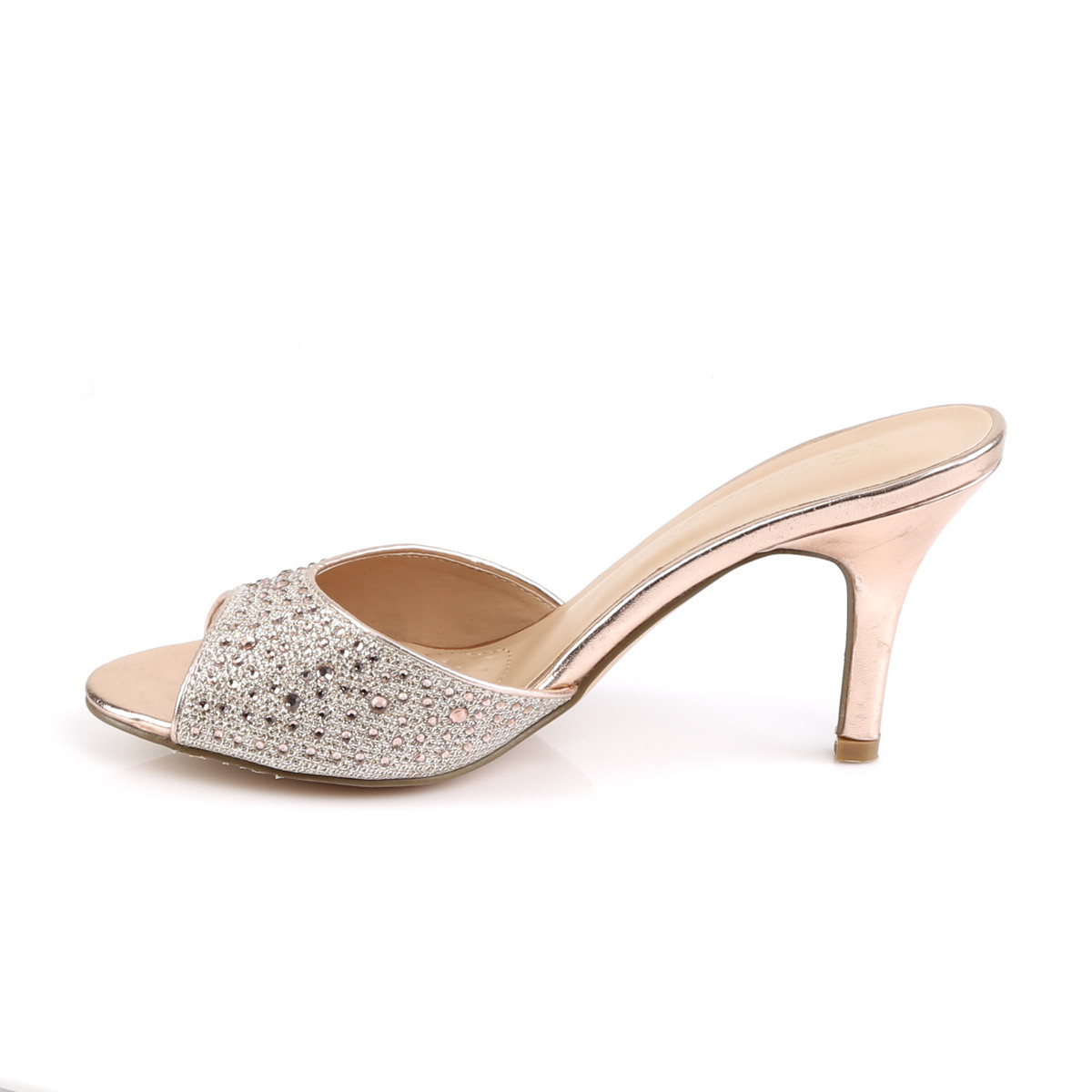 Fabulicious Lucy-01 GGFA - Złote klapki na obcasie