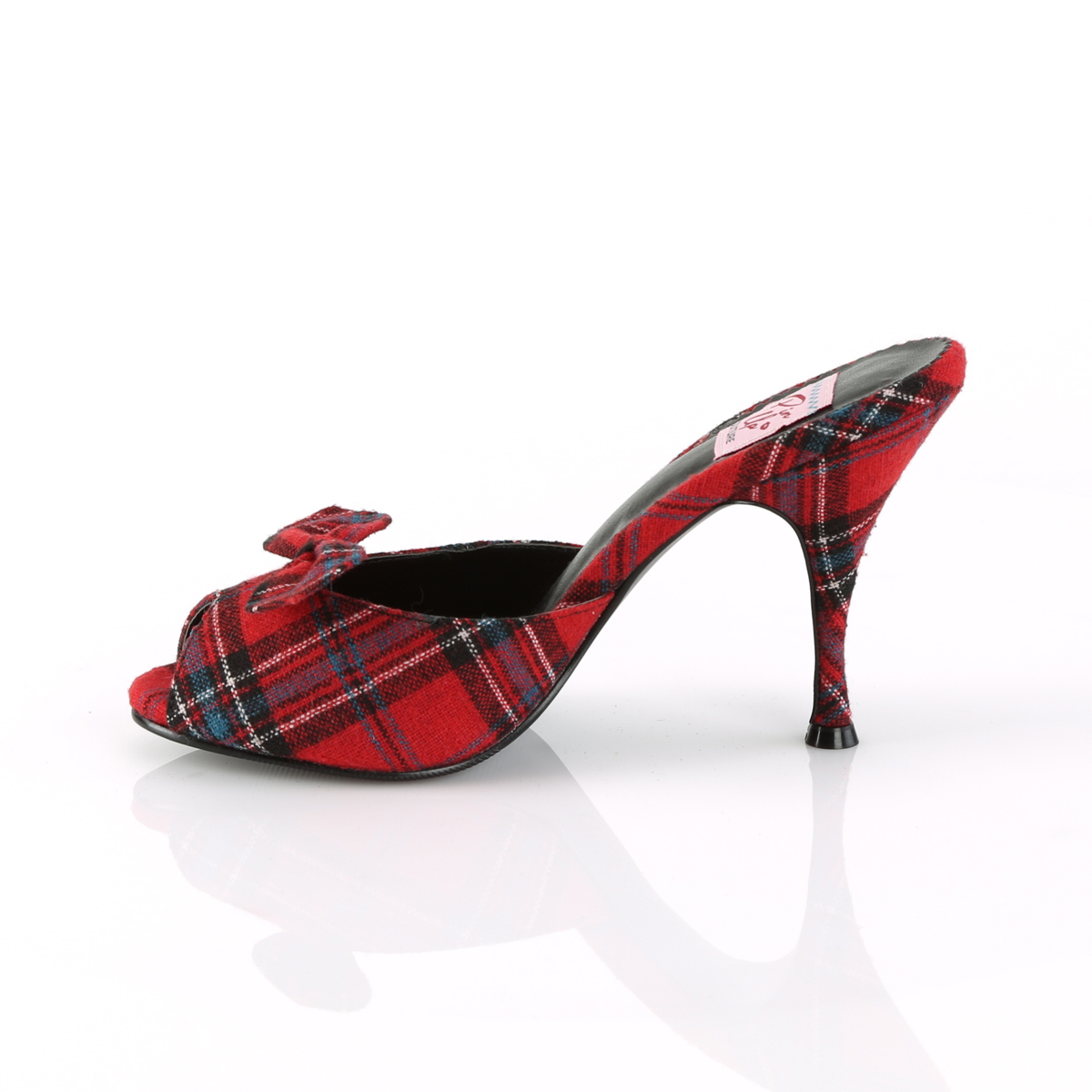 Pin Up Couture Monroe-08 RPFA - Czerwone klapki na wysokim obcasie