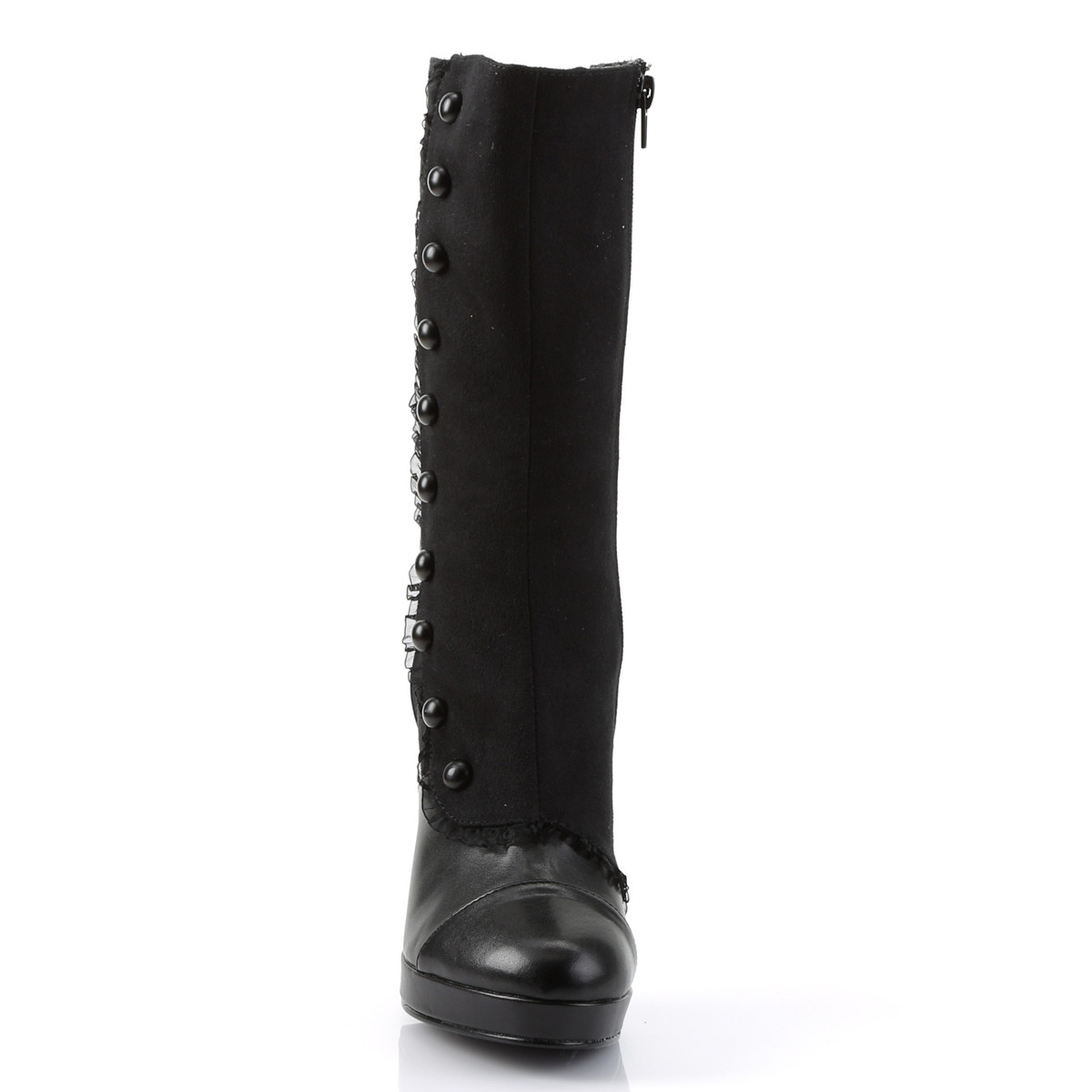 Funtasma Splendor-130 B/MF - Czarne buty za kostkę na wysokim obcasie