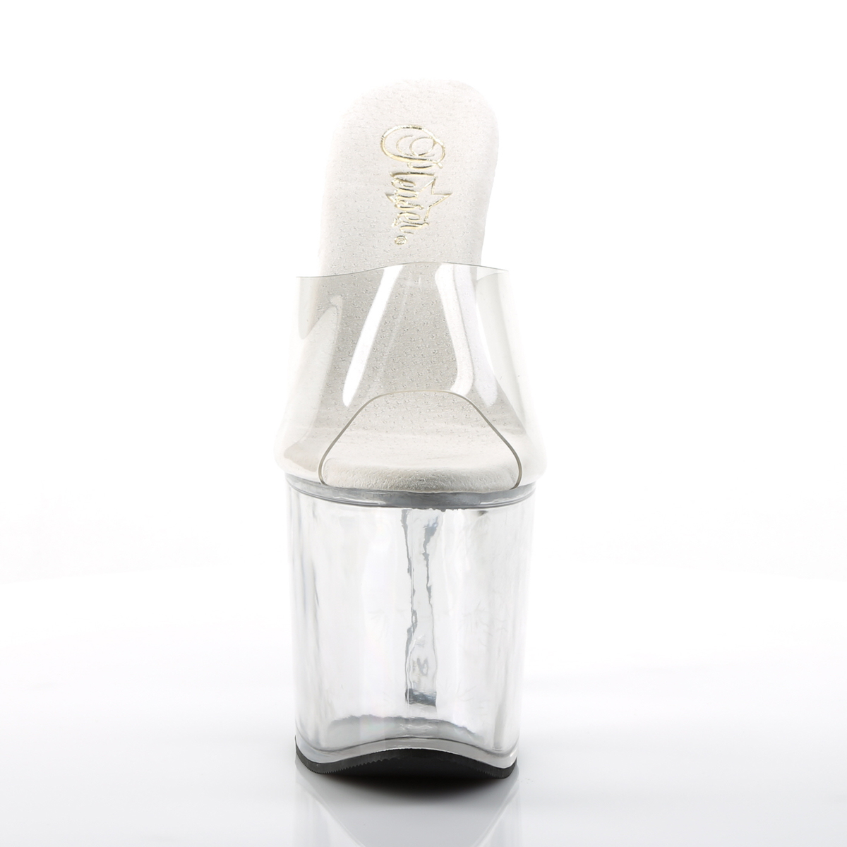 Pleaser Taboo-701 C/M - Przezroczyste sandały na wysokiej platformie