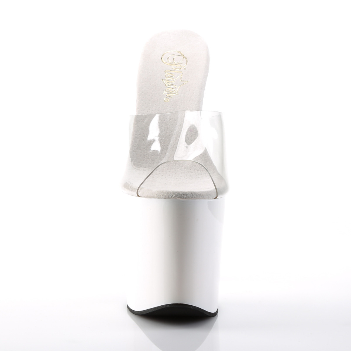 Pleaser Taboo-701 C/W - Przezroczyste sandały na wysokiej platformie