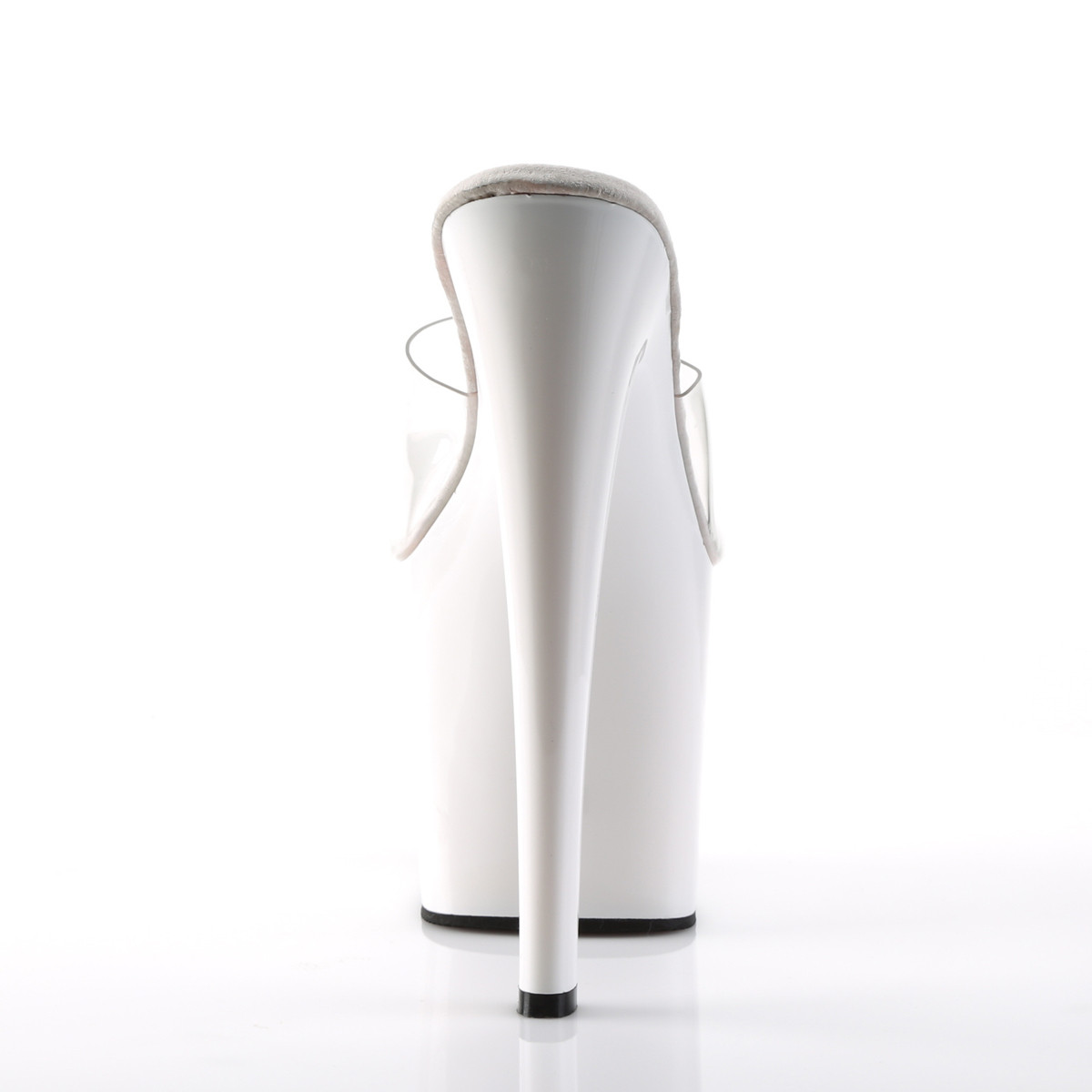 Pleaser Taboo-701 C/W - Przezroczyste sandały na wysokiej platformie