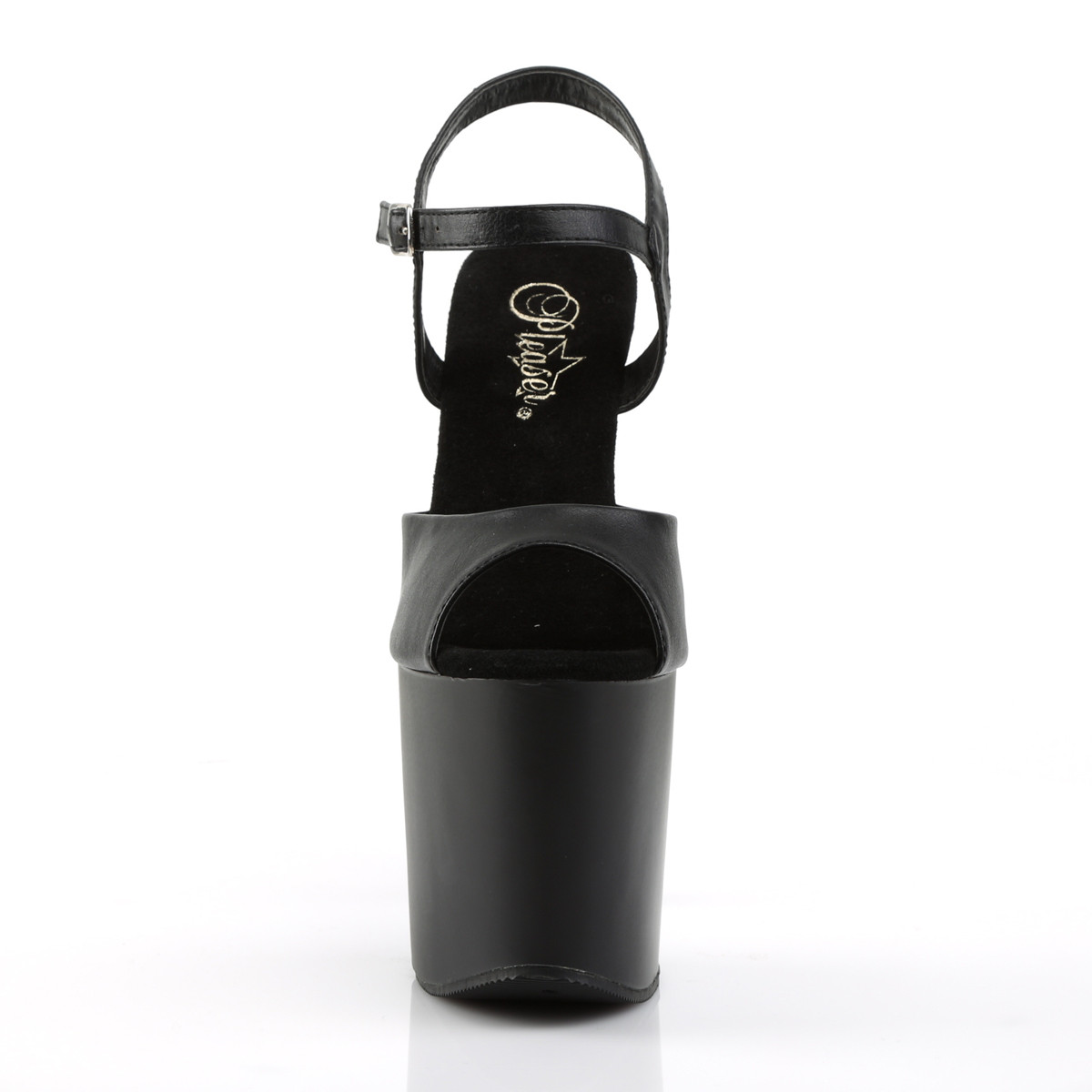 Pleaser Taboo-709 BPU/M - Czarne sandały na wysokiej platformie